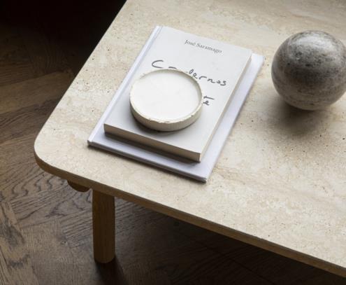 Domus bord ek travertin romano