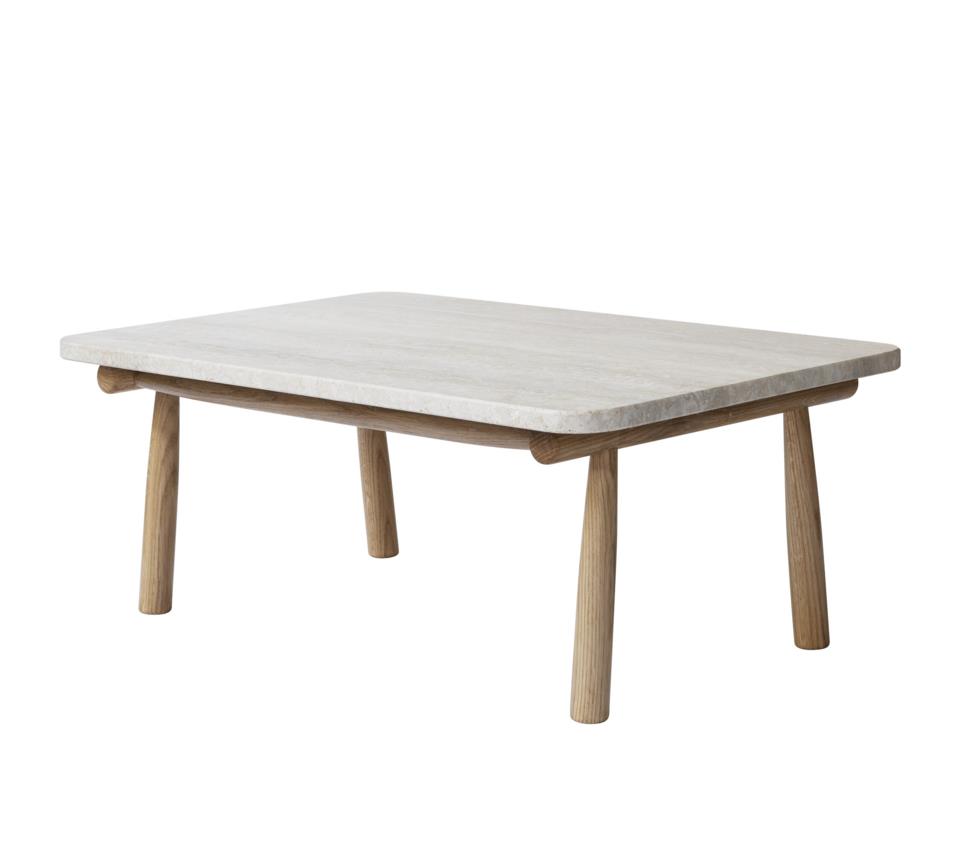 Domus bord oljad ek travertine romano
